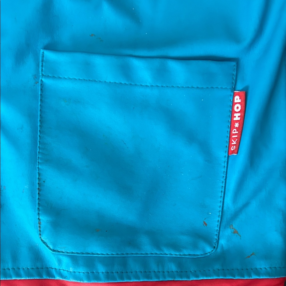 Skip Hop Red & Blue Owl Kids' Raincoat - Picture 4 of 7